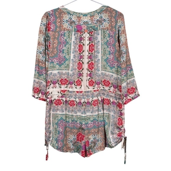 EN Creme Floral Boho Jumpshort - Picture 2 of 11